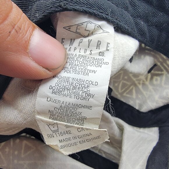 Empyre Surplus Adults Black Geometric Print Hat Cap Casual Outdoors Comfort - Picture 5 of 10